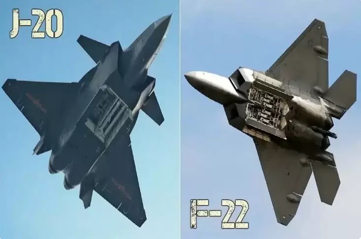 China Kerahkan J-20 ke Dekat Markas Jet Tempur Siluman F-35 dan F-22 AS