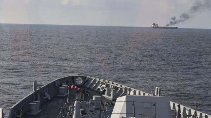 Ngeri! Kapal Kargo Tenggelam di Laut Merah Akibat Serangan Houthi